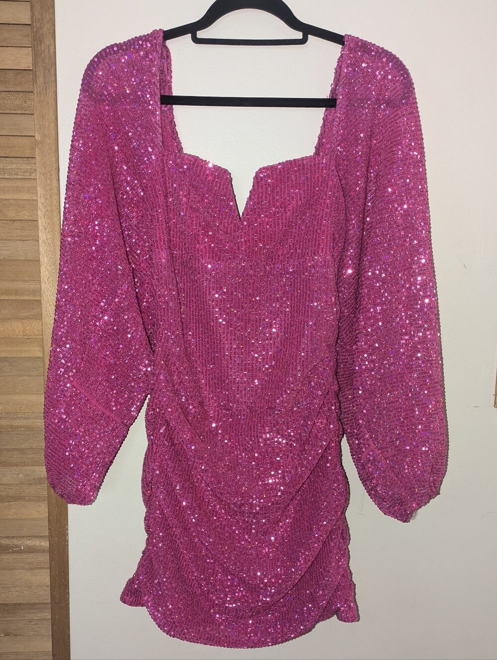 Altar'd State Hot Pink Sequin Dress